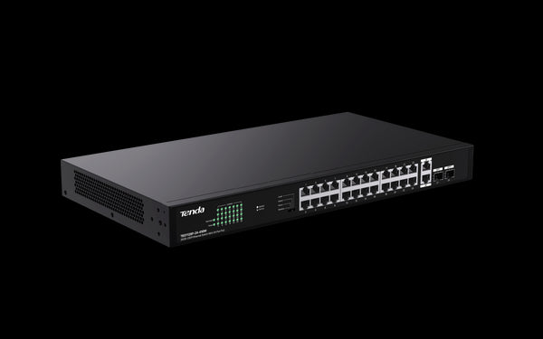 Tenda 24 Gigabit PoE ports, 2 uplink Gigabit RJ45 ports, 2 SFP ports | TEG1128P-24-410W