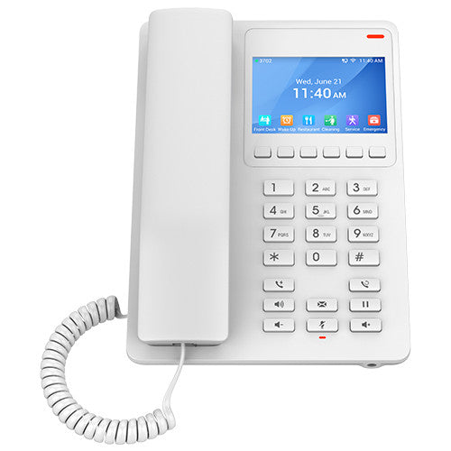 Grandstream 2 Line 3.5'' Color LCD Hotel Phone White | GHP630 Grandstream 2 Line 3.5'' Color LCD Hotel Phone White | GHP630