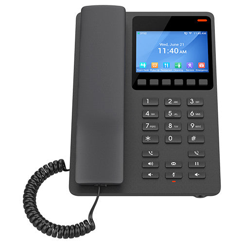 Grandstream 2 Line 3.5'' Color LCD Hotel Phone Black | GHP631 Grandstream 2 Line 3.5'' Color LCD Hotel Phone Black | GHP631