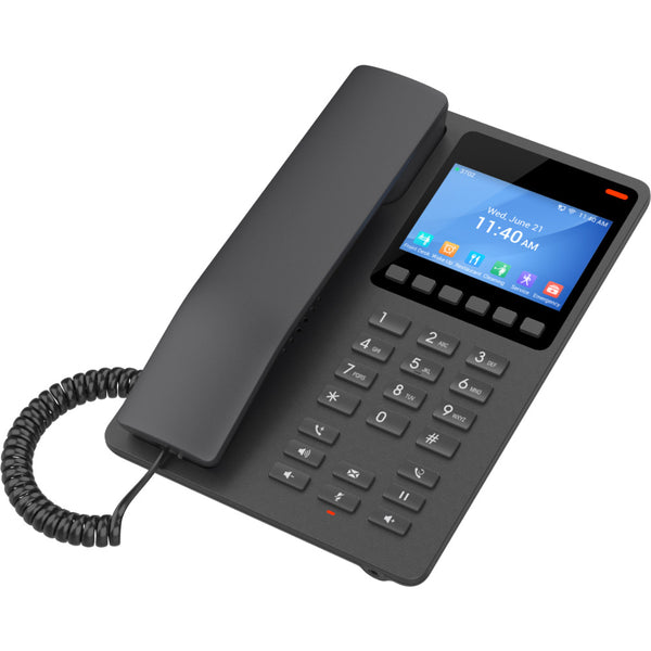 Grandstream 2 Line 3.5'' Color LCD WiFi 6 Hotel Phone Black | GHP631W