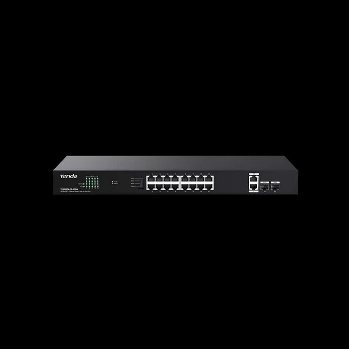 Tenda 16-Port Desktop Switch | TEG1120P-16-150W Tenda 16-Port Desktop Switch | TEG1120P-16-150W