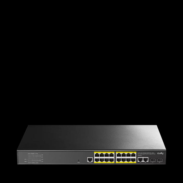 Cudy 16-port Layer 2 Managed Gigabit PoE Switch | GS2018PS2 - 200W Cudy 16-port Layer 2 Managed Gigabit PoE Switch | GS2018PS2 - 200W
