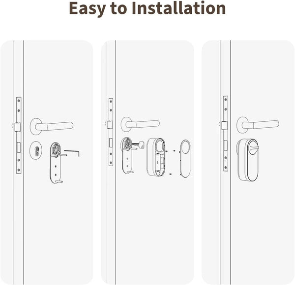 Aqara U200 Lite Matter Retrofit Smart Lock Kit |  EL-D03D-BLACK