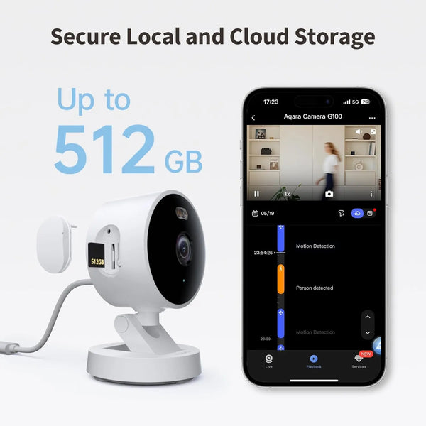 Aqara Select 2K Smart Security Camera Black| AQ-CAM-G100-B