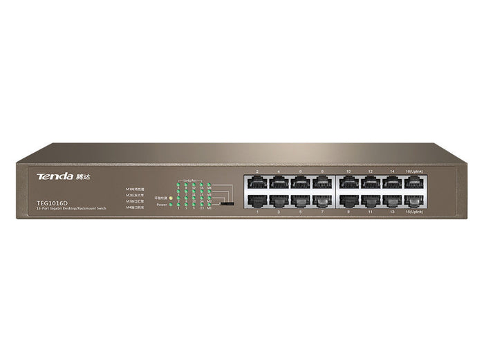 Tenda 16-Port Gigabit Rack Mount Switch | TEG1016Dv6 Tenda 16-Port Gigabit Rack Mount Switch | TEG1016Dv6