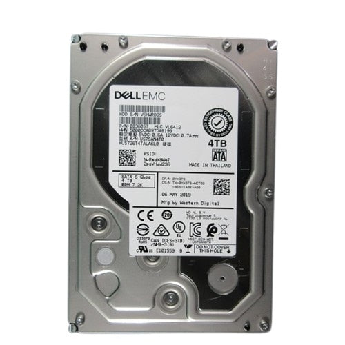 DELL 4TB 7.2K RPM SATA 6GBPS 512N 3.5IN HARD DRIVE
