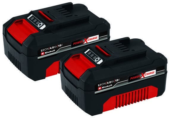 Einhell Power X-Change 18V 4.0Ah Battery Twin Pack - Cordless Tool Battery for Home and Garden