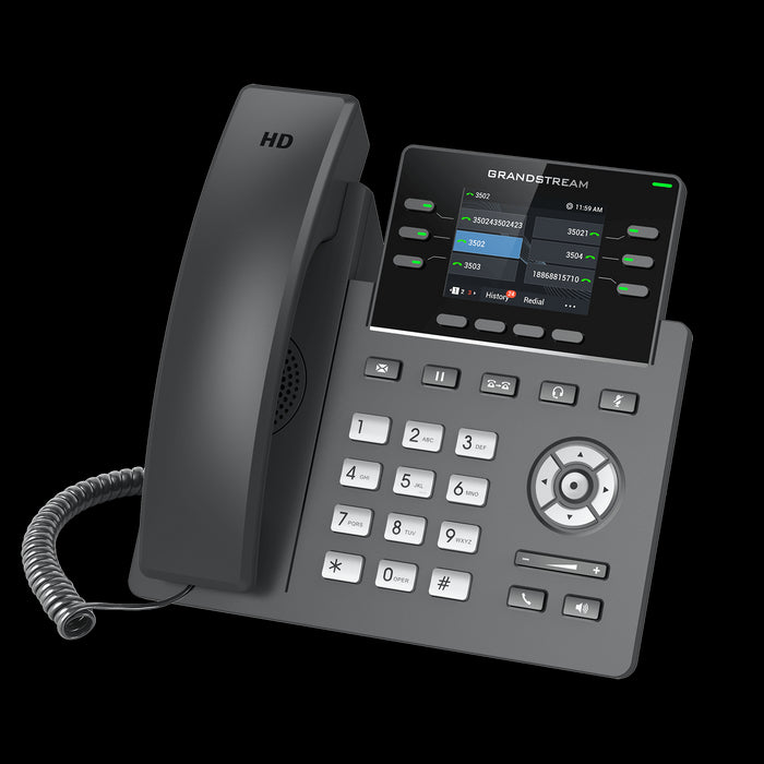 Grandstream 3-Line Carrier Desk Phone Supports PoE Grandstream 3-Line Carrier Desk Phone Supports PoE