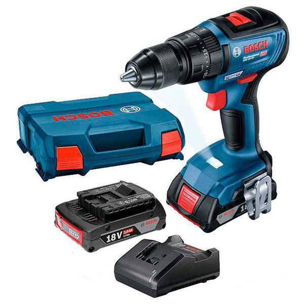Bosch GSB 18V-50 Cordless Combi Drill Kit. Professional 18V Power Tool Set w/ Battery & Charger.
