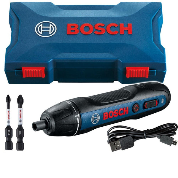 Bosch Go Professional Cordless Screwdriver Kit: Power Tool, USB Charger, & Bits. Compact Electric Screwdriver by Bosch.