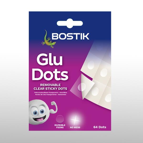 BOSTIK GLUE DOTS REMOVABLE-64 DOTS - 1-2604 BOSTIK GLUE DOTS REMOVABLE-64 DOTS - 1-2604