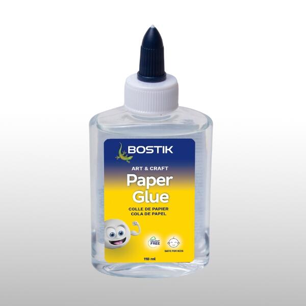 BOSTIK PAPER GLUE CLEAR 118ML - 1-1744 BOSTIK PAPER GLUE CLEAR 118ML - 1-1744