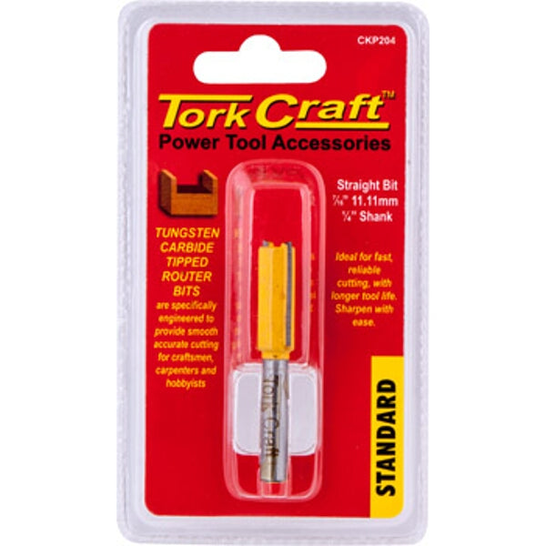 Tork Craft 11.11mm Straight Router Bit: Precision Woodworking Tool for Dados, Grooves & Rabbets Tork Craft 11.11mm Straight Router Bit: Precision Woodworking Tool for Dados, Grooves & Rabbets