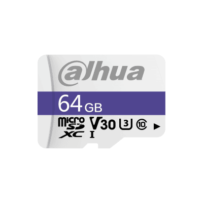 Dahua 64GB MicroSD Memory Card - C100 Series. Buy Dahua Micro SD Card online. High-Speed Storage. Durable Design. Waterproof, X-Ray Proof