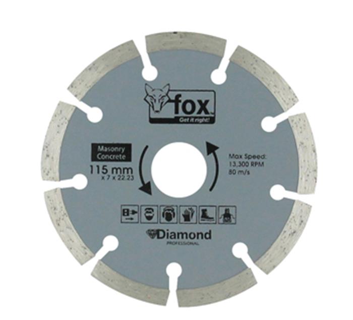 Diamond Disc Fox Seg 115Mm Concrete Pro Diamond Disc Fox Seg 115Mm Concrete Pro