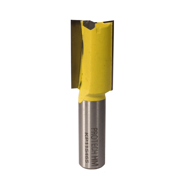Protech Straight Router Bit 3/4 inch 2 Flute Woodworking Tool - Clean Cut, 1/2" Shank