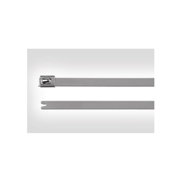 SS316 Stainless Steel Cable Tie, 360x8mm. Heavy-Duty Metal Zip Tie for Cable Management in Harsh Environments.