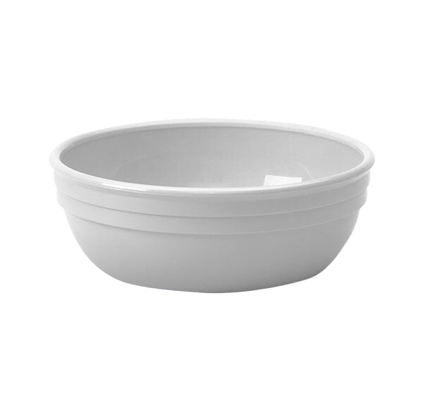 White Polycarbonate Cereal Bowl 370ml - Stain & Scratch Resistant | Buy at Chavda.com