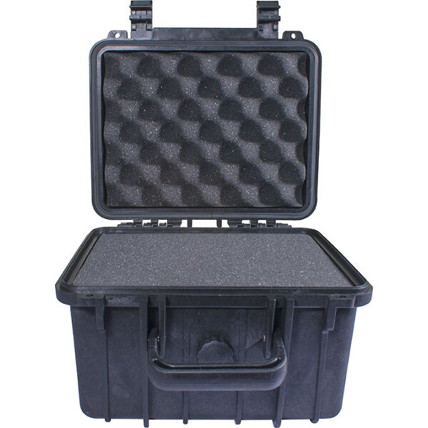 Black Waterproof Hard Case 270x245x185mm with Foam Insert | Dustproof Protective Equipment Case