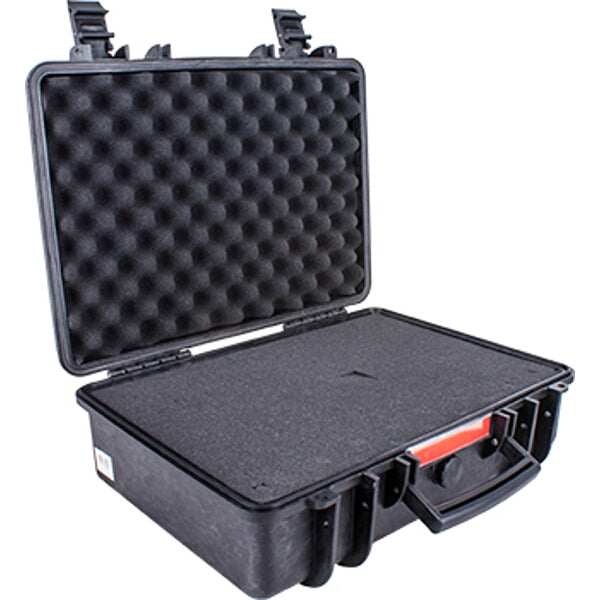 Black Waterproof Hard Case 460x355x175mm with Foam Insert - Protective Storage for Equipment & Instruments
