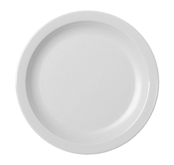 White Polycarbonate Narrow Rim Plate 16.5cm - Durable, Dishwasher Safe Side Plate