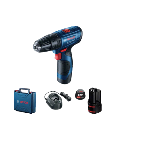 BOSCH GSB 120-LI Cordless Impact Drill Kit: Professional Power Tool with Battery, Charger & Case