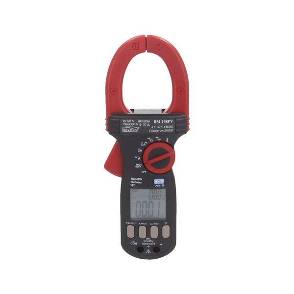 Brymen BM 198PV Clamp Meter: AC/DC 2000A CAT III 1500VDC. Electrical Measurement Tool for Professionals & DIYers
