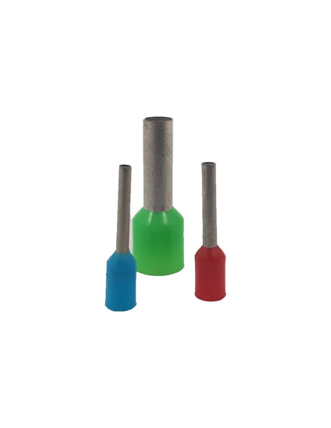 HellermannTyton 1.5mm Bootlace Ferrules: Blue, Green, Red. Wire Connector Accessories for Secure Electrical Connections.