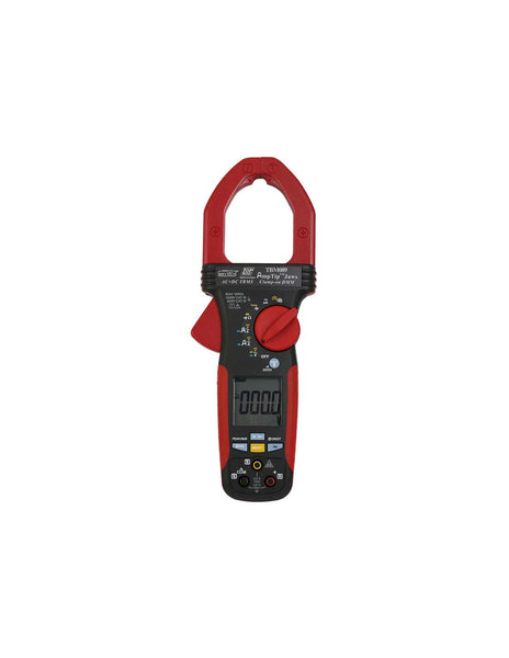 TOP TBM089 Digital Clamp Meter: 1000A AC/DC, AmpTip Jaws, True RMS. Electrical Meter for Professional Use.