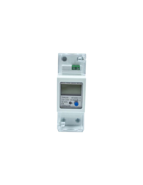 HellermannTyton TEMS100: Single-Phase Energy Meter, 100A, Electricity Meter