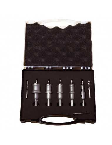 HellermannTyton Tungsten Hole Saw Kit TCT8KT - Metal & Wood Cutting Drill Bits Cutter Set