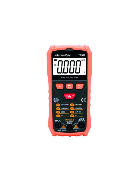 HellermannTyton T85D Multimeter: Digital Voltage Tester, Electrical Testing Tool