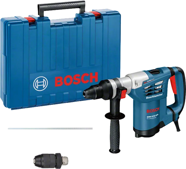 BOSCH GBH 4-32 DFR Professional Rotary Hammer with Case and SDS Plus Chuck - Powerful SDS Hammer Drill Kit
