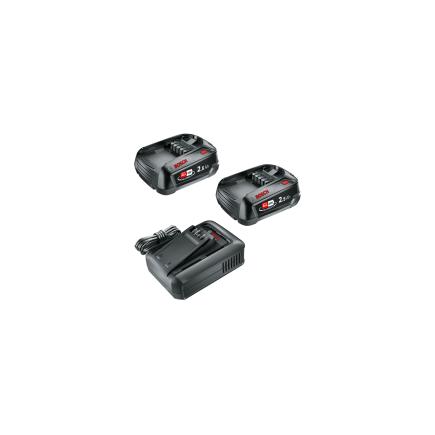 Bosch 18V Battery and Charger Set - 2.5Ah Batteries, AL 18V-44 Charger, Power Tool Accessories