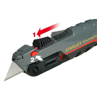 STANLEY FATMAX Self-Retracting Safety Utility Knife with 5 Blades | 0-10-242 - image 1