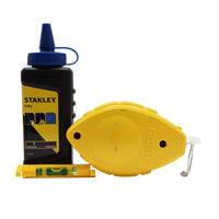 Stanley Chalk Line Reel 30m With Blue Chalk and Level | 0-47-443 - image 1