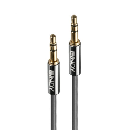 LINDY 0.5M 3.5MM STEREO M - M CROMO CABLE (35300) - CAB-3.5MM-M-M-0.5MCL