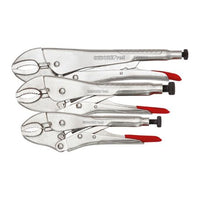 Gedore Grip wrench set 7-12inch w.35-60mm 3pcs - 3301180