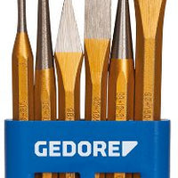 GEDORE 106 Tool Punch Set: Metal Punches & Chisels - Pin Punch, Center Punch, Cold Chisel. Premium German Quality.