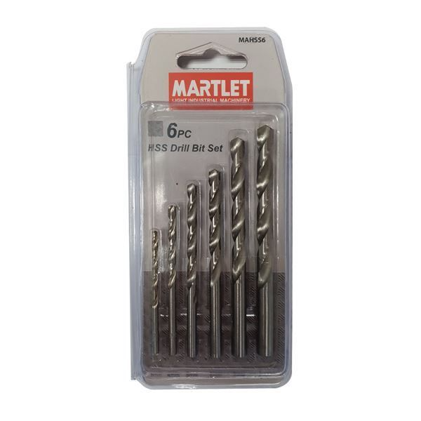 Martlet Drill Bit Set Hss 6Pce - MAHSS6