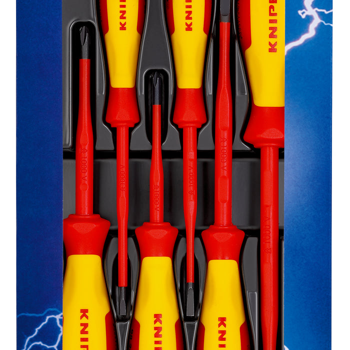KNIPEX 00 20 12 V02 VDE Screwdriver Set Slotted / Phillips® 6 parts