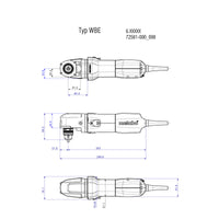 Metabo Angle Drill WBE 700: 10mm Chuck, 705W Power Tool for Tight Spaces. Buy Online!