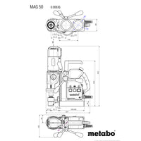 Metabo Magnetic Core Drill 1200W 50Mm Mag 50 - 600636500