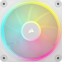 Corsair iCUE LINK LX120 RGB 120mm PWM Fan - Dual Light Loops – Requires iCUE LINK System Hub (Sold Separately) - White