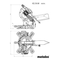 Metabo Miter Saw model KS 216 M (Non Sliding) - 610216000