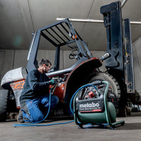 Metabo Power 160-5 18V Cordless Compressor. Brushless, Oil-Free Air Compressor for Portable Power.