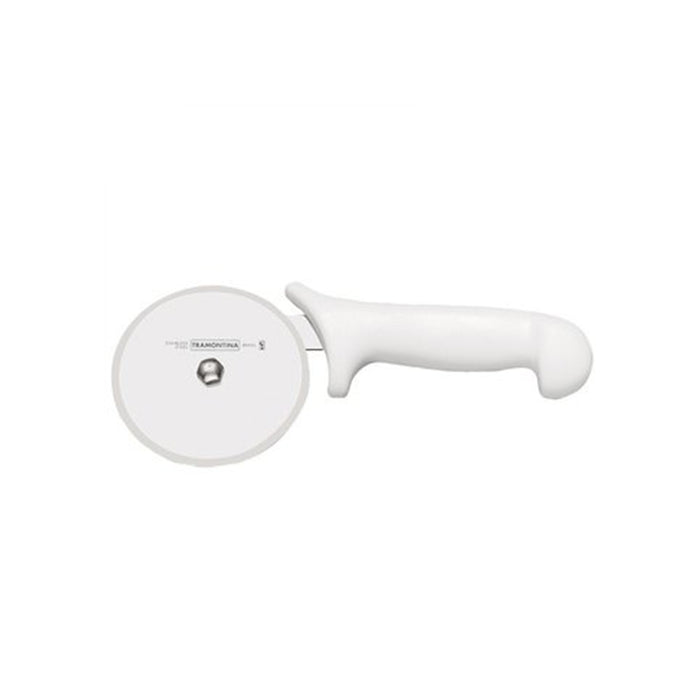 Tramontina White Pizza Cutter: Stainless Steel Blade, Ergonomic Handle