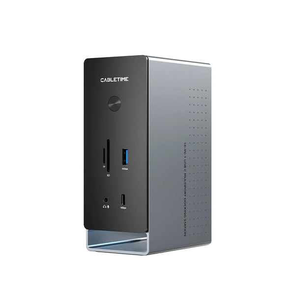 CABLETIME CB18G 16-IN-1 USB TYPE-C PORT REPLICATOR WITH 100W PD AND QUAD-DISPLAY SUPPORT (CT-DK181-AG) - CT-DK181-AG