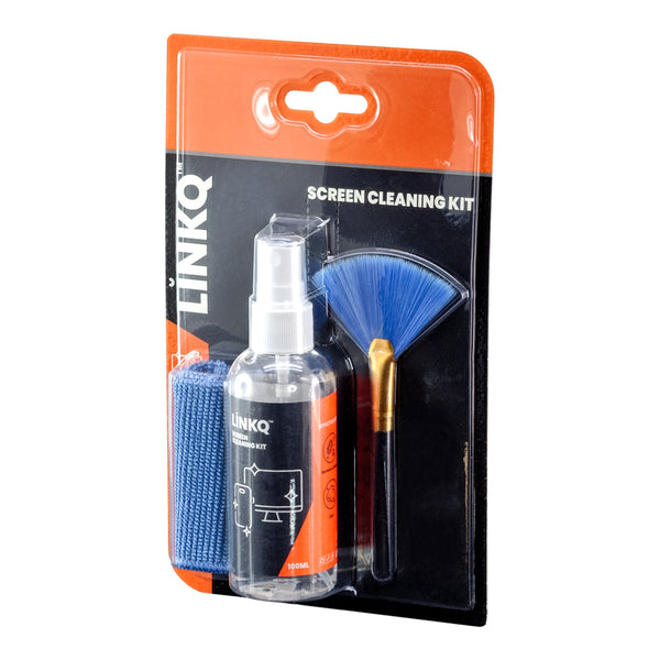 100ML 3IN1 SCREEN CLEANING KIT WITH CLOTH - PC-3IN1-CLEAN-ZRS