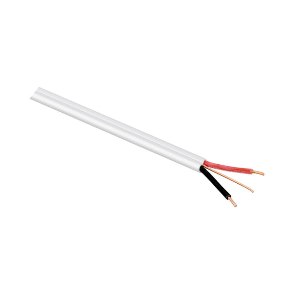 100M FLAT 2.5MM TWIN AND EARTH CABLE COIL – WHITE - CAB-FTE-2.5MM-100M